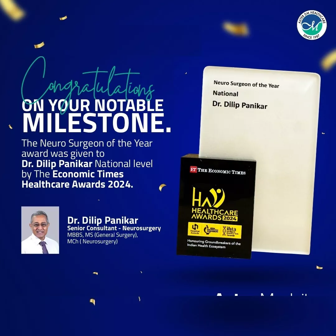 'Neuro Surgeon of the Year' -  Dr. Dilip Panikar